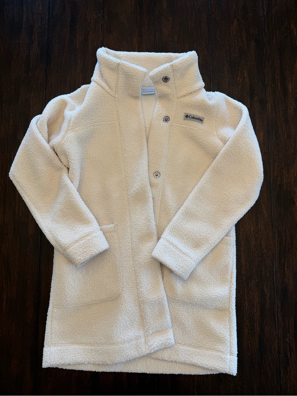 Columbia Cream Plush Sherpa Fleece Coat